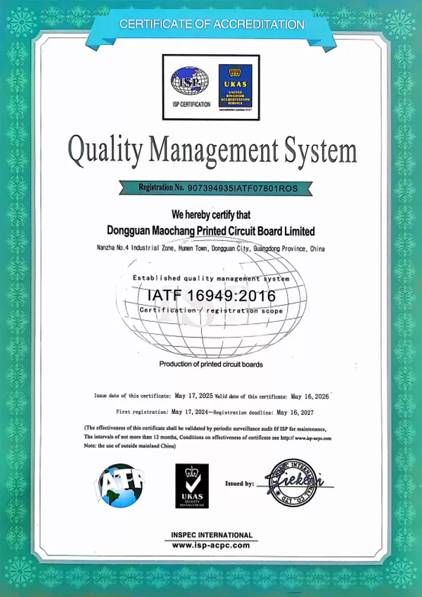 Qualitätsmanagementsystem IATF 16949 2016
