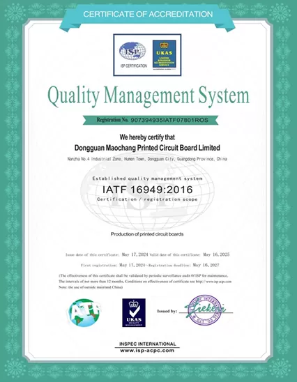 Qualitätsmanagementsystem IATF 16949 2016