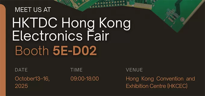 Weiyuanda PCB stellt auf der HKTDC Hong Kong Electronics Fair (Herbstausgabe) 2025 aus!